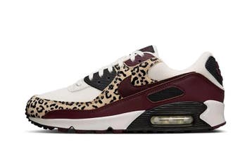 Nike Air Max 90 Leopard Burgundy (W), Nieuw