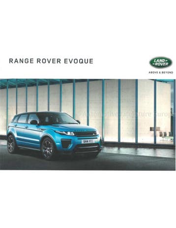 2017 RANGE ROVER EVOQUE BROCHURE NEDERLANDS, Boeken, Nieuw, Author