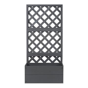 Plantenbak met latwerk Amstelveen HKC 135x65x30 cm grijs [en, Verzenden
