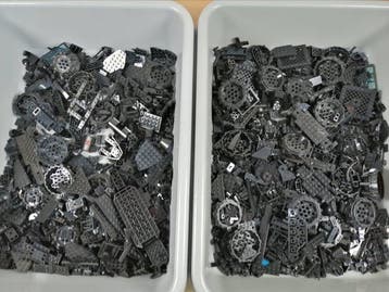 Lego - geen serie - Partij Zwarte onderdelen +/- 2,00 kilo -, Nieuw