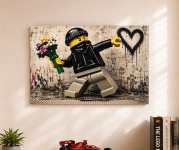 Lego Merchandise - Art - “Flower Thrower – Brick Tribute” by, Nieuw