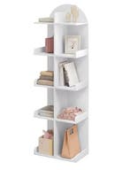 Witte Boekenkast met 10 Planken – Staand Opbergrek 126cm, Verzenden, Nieuw