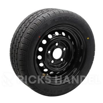 Wiel 13 inch 195/50R13C 5 gaats SECURITY (zwarte velg), Ophalen of Verzenden, Nieuw
