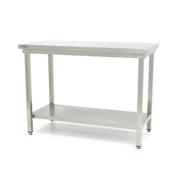 Werktafel rvs - 200 x 60 cm - Verstelbare Hoogte - met, Verzenden, Nieuw in verpakking, RVS Meubilair