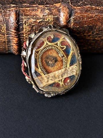 Reliekhouder - Legering - 1850-1900 - Sint-Petrus de Apostel, Antiek en Kunst
