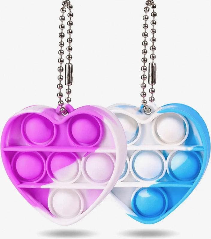 Pop-it sleutelhanger hartje (15 st.), Kinderen en Baby's, Speelgoed | Overig, Ophalen of Verzenden