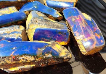 Birmese Blauwe Amber - Hoge Kwaliteit!- 88 g