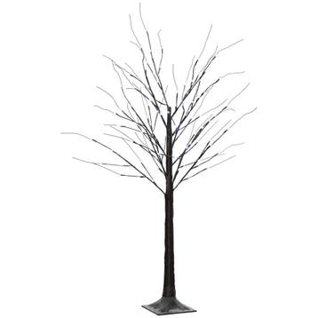 150 Cm Kunstboom Berkenboom Met 96 LED Lichten En Kunstsneeu, Verzenden, Nieuw