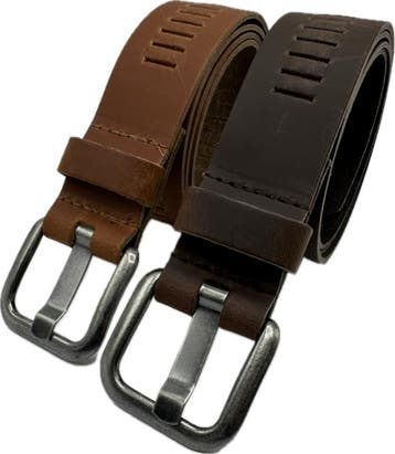 Arieszzz Unisex Leren Riem – 2Pack Cognac & Bruin, Kleding | Dames, Riemen en Ceinturen, Nieuw