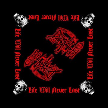 Death - Life Will Never Last - Bandana officiële merchandise, Ophalen of Verzenden, Nieuw, Kleding
