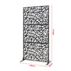 Scheidingswand Poskind zwart 200x100x50 cm casa.pro, Tuin en Terras, Verzenden, Nieuw