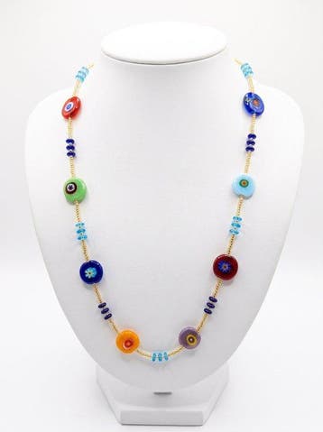 Murano-glas - Halsketting - Murrine Millefiori