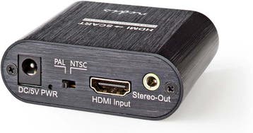 Nedis HDMI-Converter - HDMI Input - Scart Female - 1-weg - 4, Audio, Tv en Foto, Audiokabels en Televisiekabels, Verzenden, Zo goed als nieuw