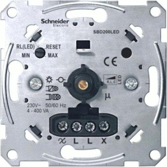 Schneider Merten SBD200LED led /universeel dimmer MTN5134, Doe-het-zelf en Verbouw, Elektra en Kabels, Nieuw, Ophalen of Verzenden