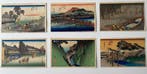 Authentic Woodblock print Set of 6 from  The 53