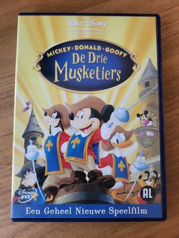 DVD - De Drie Musketiers - Mickey - Donald - Goofy, Gebruikt, Animatie, Verzenden, Alle leeftijden