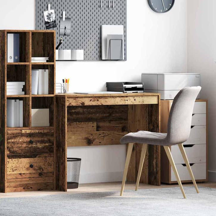 vidaXL Bureau Oudhout 90 x 50 x 76 cm, Huis en Inrichting, Bureaus, Nieuw, Verzenden
