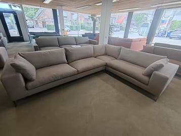 Linteloo hoekbank / gestoffeerd, Ophalen of Verzenden, Zo goed als nieuw, Stof
