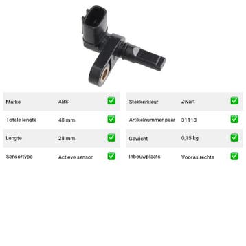 ABS-sensor Toyota Tacoma 2.7 4WD (N2) Van 2004-09 tot 2015-1, Verzenden, Nieuw, Toyota