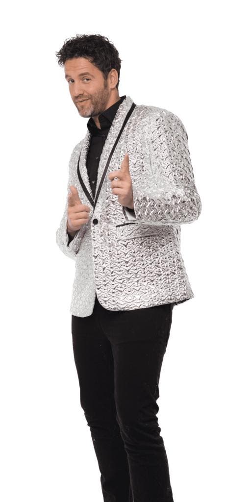 Colbert Feest Zilver Man, Kleding | Heren, Carnavalskleding en Feestkleding, Nieuw, Ophalen of Verzenden