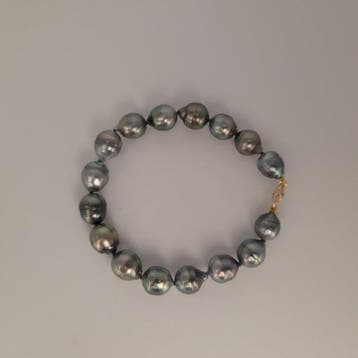 Zonder minimumprijs - Armband - 18 karaat Geel goud Parel, Sieraden, Tassen en Uiterlijk, Armbanden, Nieuw