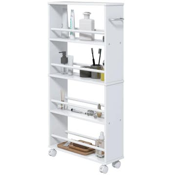 TRUUSK Rolwagen met 4 Verdiepingen - Smal Design - Handvatte, Huis en Inrichting, Keuken | Keukenelementen, Verzenden, Nieuw