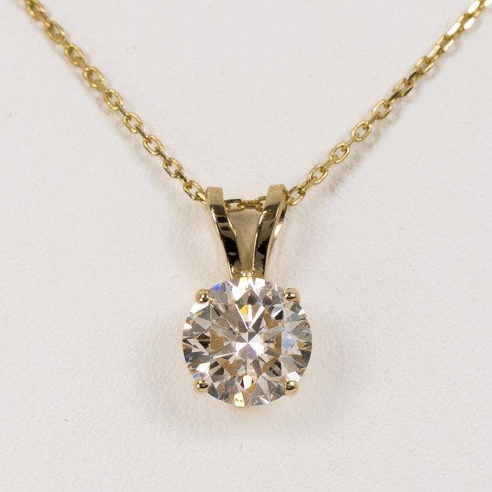 Zonder minimumprijs - Ketting met hanger - 14 karaat Geel, Sieraden, Tassen en Uiterlijk, Antieke sieraden