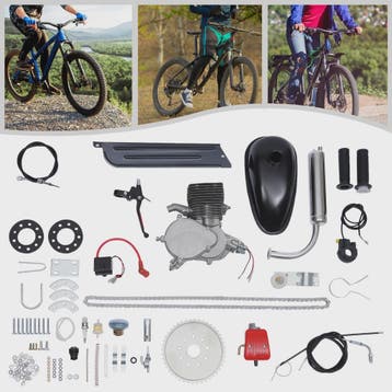 100CC 2-Takt Fietsmotor Kit - Benzine Motor voor Fietsen - L, Verzenden, Nieuw