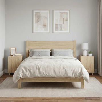 vidaXL Nachtkastje 2 st Sonoma Eiken 33,5 x 34,5 x 50 cm, Huis en Inrichting, Slaapkamer | Nachtkastjes, Minder dan 45 cm, Verzenden