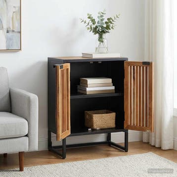 vidaXL Dressoir 53 x 30 x 70 cm Massief Mango Hout en, Verzenden, Nieuw, Overige houtsoorten, Minder dan 50 cm
