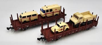 Roco N - 25942, 25943 - Modeltrein goederenwagon (2) - 2x, Nieuw