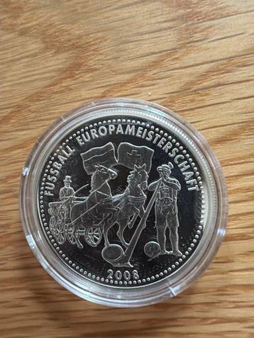 Europa. Silver medal EM 2008 Fußball - 20g (.925) Silber