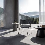 Eetkamerstoel Bedano, gestoffeerd, geweven stof, 150 kg - zw, Huis en Inrichting, Stoelen, Verzenden, Nieuw