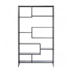 *WOONWINKEL* Kare Design Loft Hoog Wandrek Staal Met Glas, Verzenden, Nieuw