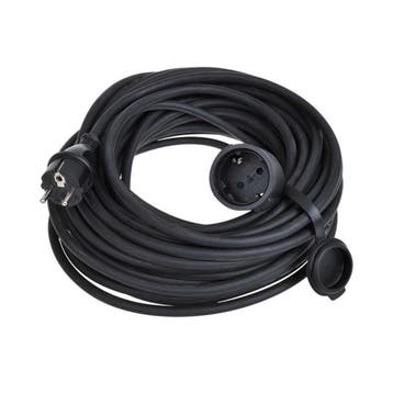 ProPlus Verlengkabel - 20 meter - 3 x 1.5 mm² - Zwart - B.., Ophalen of Verzenden, Nieuw