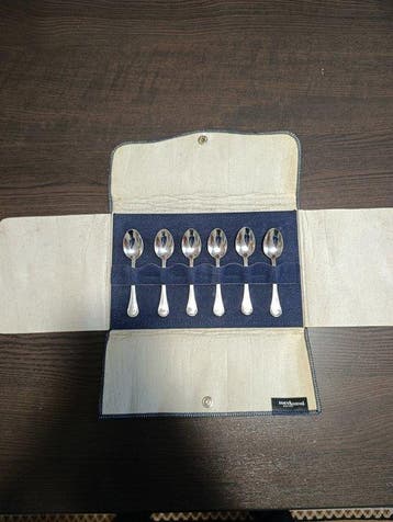 Koffielepel (6) - .800 zilver - Zilveren theelepeltjes, Antiek en Kunst