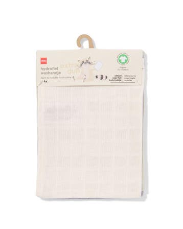 HEMA Hydrofiel washandjes 15x20cm - 4 stuks, Verzenden