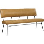 Leren eetkamerbank Solid - Granada Amber (cognac) - Poten, Huis en Inrichting, Stoelen, Ophalen of Verzenden, Nieuw, Bruin, Leer