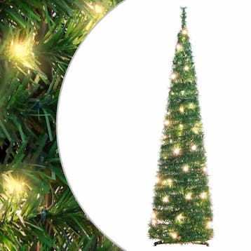 vidaXL Kunstkerstboom pop-up 50 LEDs 120 cm groen, Verzenden, Nieuw