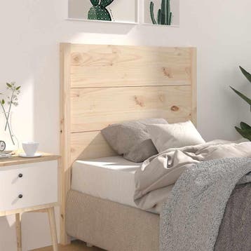 vidaXL Hoofdbord 81x4x100 cm massief grenenhout, Verzenden, Nieuw, Bruin, Hout