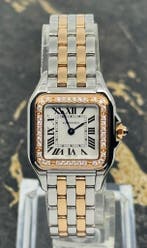 Cartier Panthère Small - Rose/steel - Diamonds - W3PN0014, Nieuw, Polshorloge