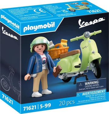 PLAYMOBIL 1969 Vespa 150 Sprint Veloce, lichtgroen - 71621, Ophalen of Verzenden, Zo goed als nieuw