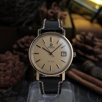 Omega - De Ville Date Champagne Dial - Zonder minimumprijs -, Nieuw