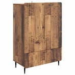 vidaXL Dressoir met lade Oud hout 66 x 34,5 x 97 cm Bewerkt, Verzenden, Nieuw, Overige houtsoorten, Minder dan 50 cm