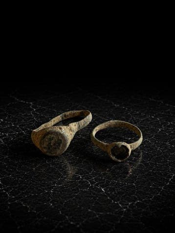 Oud-Romeins, Keizerrijk Brons Ring - 1e tot 3e eeuw na