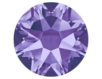 4 x Swarovski flatback similisteentje SS20 5 mm – tanzanit, Ophalen of Verzenden, Nieuw, Kraal