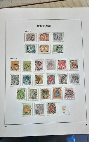 Nederland 1899/1989 - Goed gevulde verzameling, Gestempeld