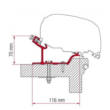 Fiamma Hobby Easy/Ontour/Adria Adora Kit F65/F80, Caravans en Kamperen, Camper-accessoires, Ophalen of Verzenden, Nieuw