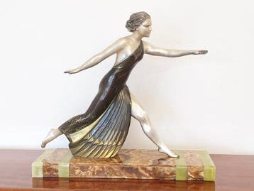 CAMPBELL - sculptuur, big original Art Déco Sculpture