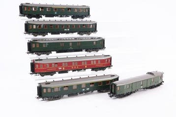 Roco H0 - Modeltrein personenwagen (6) - Zes Hecht, Nieuw